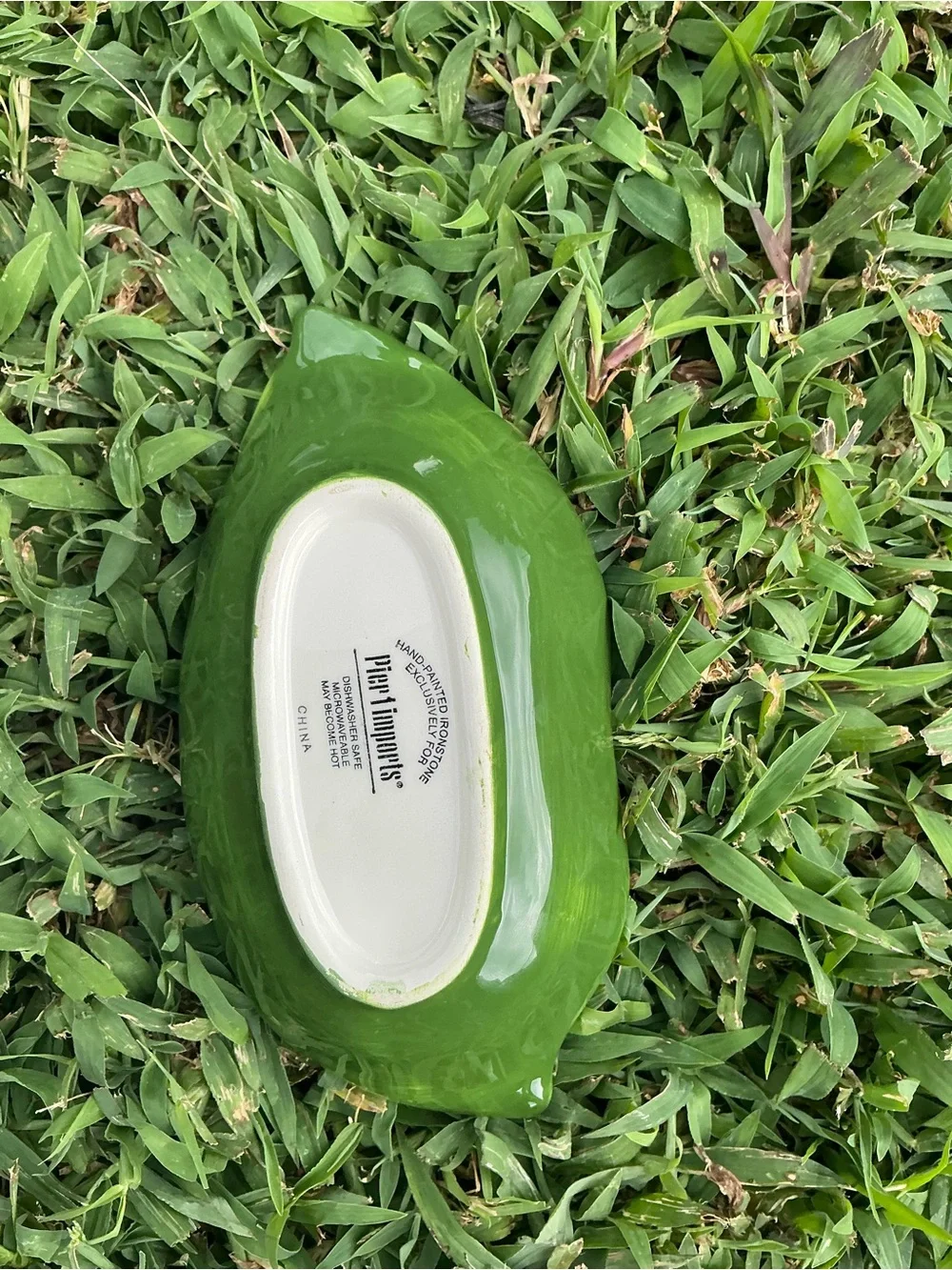 Pier 1 Red & Green Vegetable-Shaped Ceramic Dishes